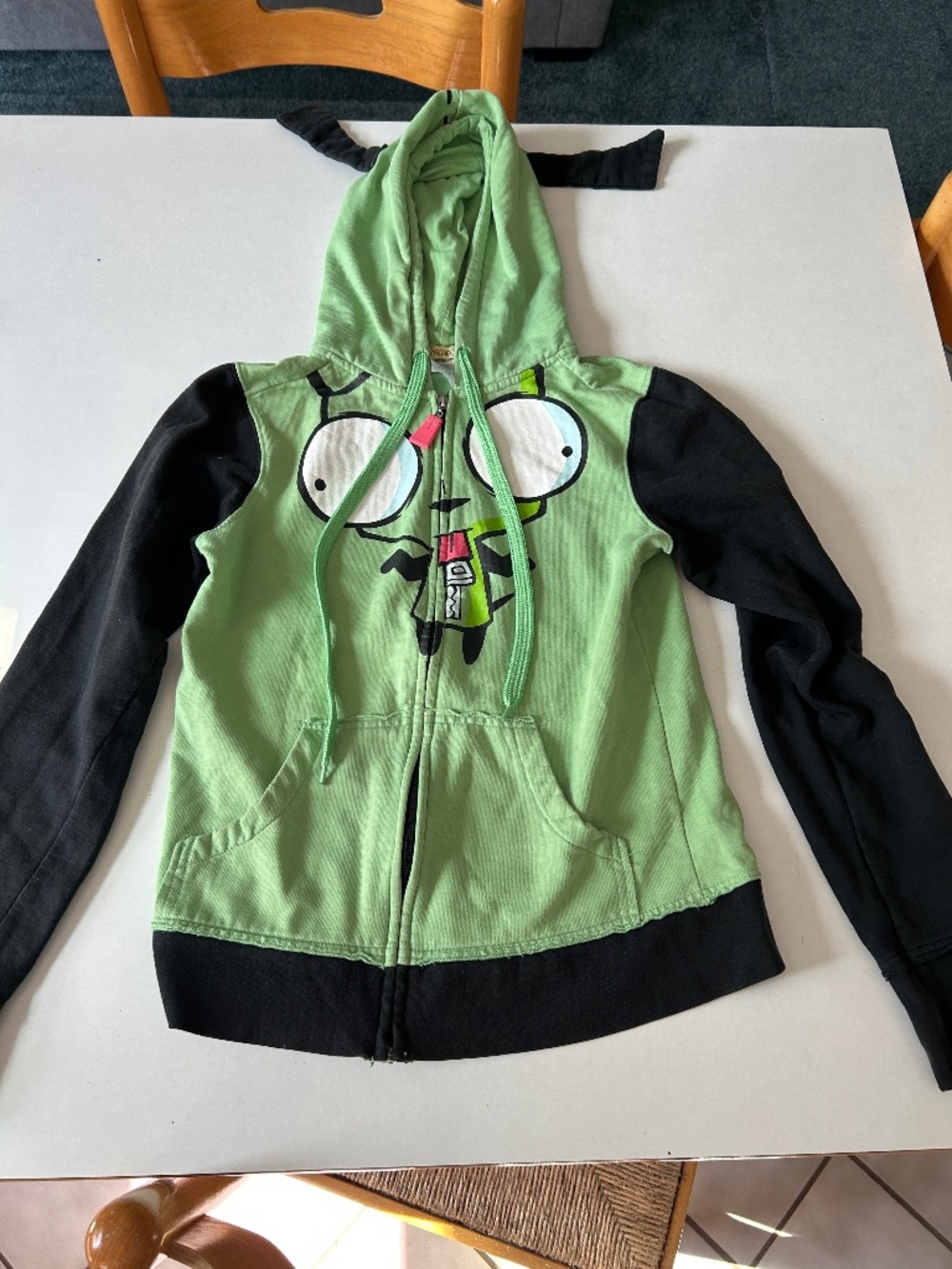 Rare vintage 2011 Mighty Fine Invader Zim Gir hoodie